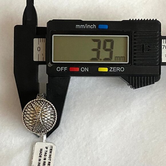 Signed D'Joy Sterling Silver 925 Round Hammered Disc Textured Band Ring Sz 8.75 - Picture 15 of 16